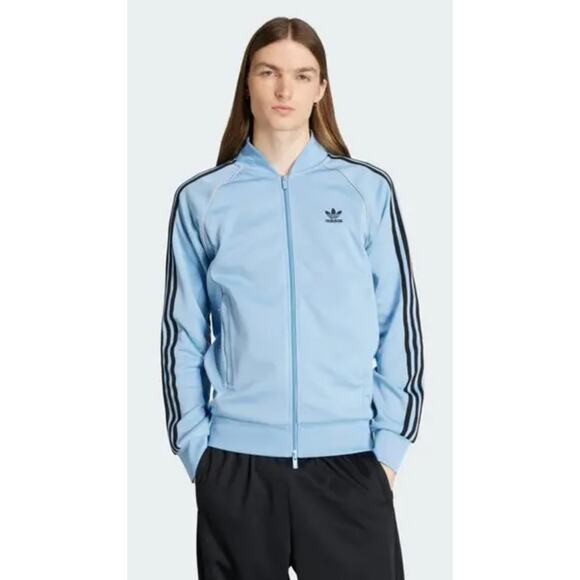 NEW ADIDAS ORIGINALS Adicolor Men's Tracksuit Size Small Ash Blue/ Blue - Picture 5 of 9